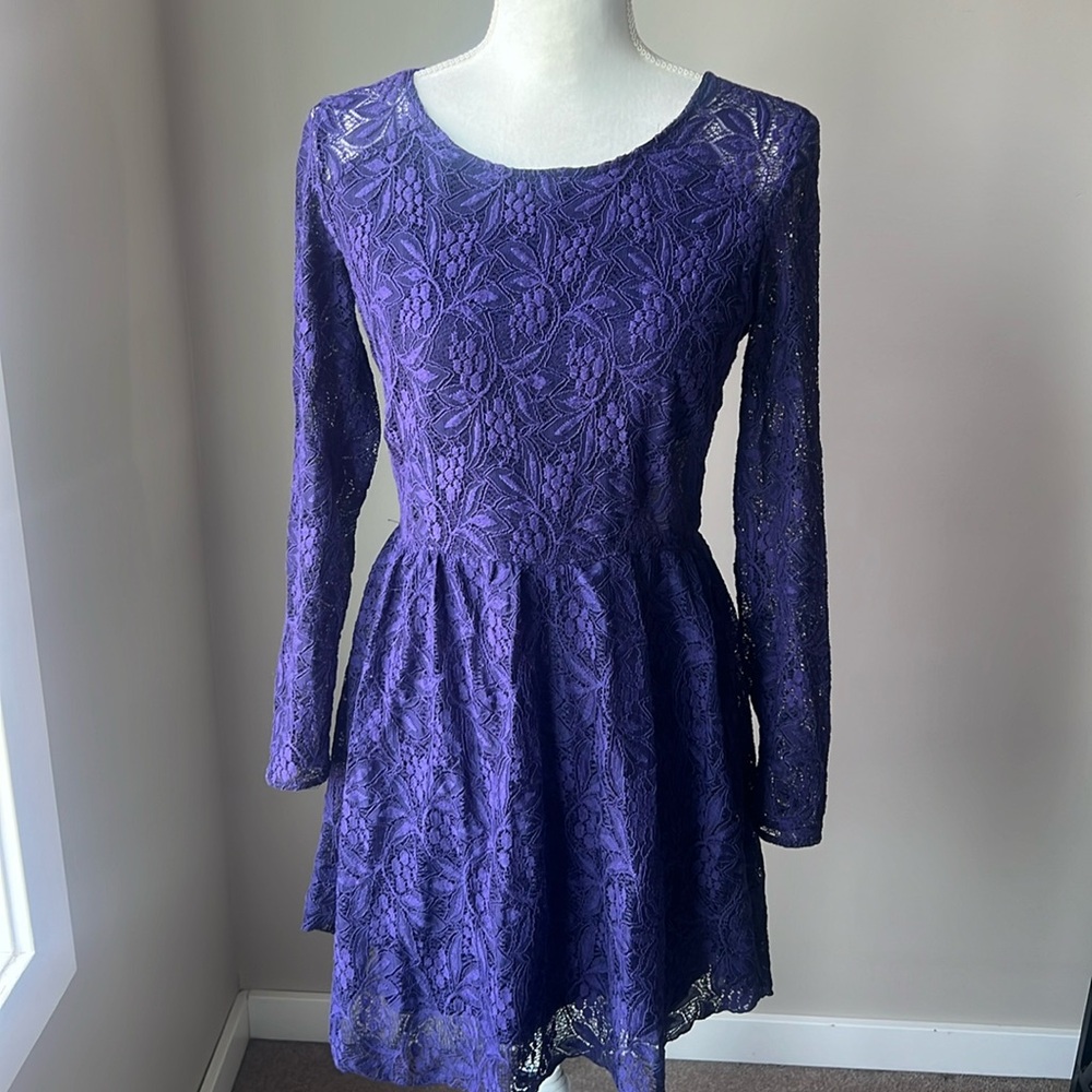 Dynamite Long Sleeve Lace Dress